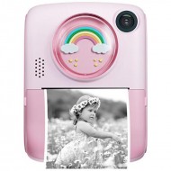 Pazariz Anlık Termal Yazıcılı Dijital Çocuk Kamerası 2.0 İnç HD Instant Photo Printer Camera Pembe