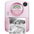 Pazariz Anlık Termal Yazıcılı Dijital Çocuk Kamerası 2.0 İnç HD Instant Photo Printer Camera Pembe