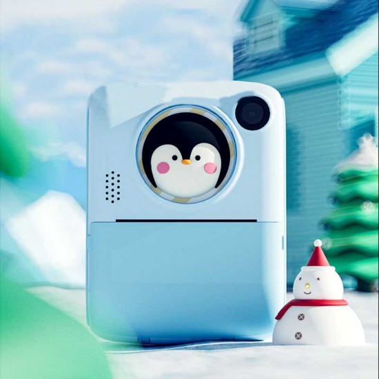 Pazariz Anlık Termal Yazıcılı Dijital Çocuk Kamerası 2.0 İnç HD Instant Photo Printer Camera Pembe