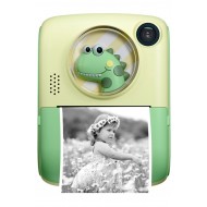 Pazariz Anlık Termal Yazıcılı Dijital Çocuk Kamerası 2.0 İnç HD Instant Photo Printer Camera Yeşil