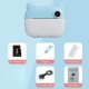 Pazariz Anlık Termal Yazıcılı Dijital Çocuk Kamerası Kulaklı 2.4 İnç HD Photo Printer Camera Mavi