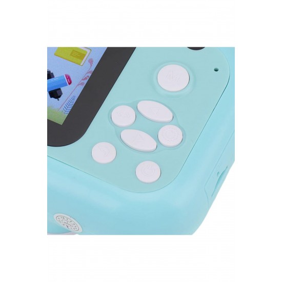 Pazariz Anlık Termal Yazıcılı Dijital Çocuk Kamerası Geyikli 2.4 İnç HD Photo Printer Camera Pembe