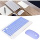 Pazariz Klavye Mouse Seti Klavye Mouse Set Mini Q Kablosuz 2.4G Wirelless Multimedya Mor