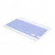 Pazariz Klavye Mouse Seti Klavye Mouse Set Mini Q Kablosuz 2.4G Wirelless Multimedya Mor
