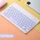 Pazariz Klavye Mouse Seti Klavye Mouse Set Mini Q Kablosuz 2.4G Wirelless Multimedya Mor