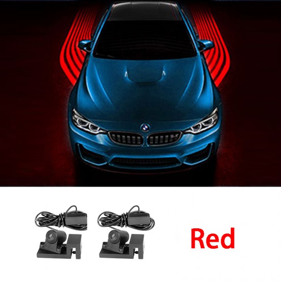Pazariz Araba motosiklet melek kanatları LED projeksiyon lambası lazer karşılama ışığı Kırmızı