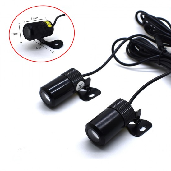 Pazariz Araba motosiklet melek kanatları LED projeksiyon lambası lazer karşılama ışığı Kırmızı