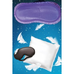 Pembecin Uyku Göz Bandı Maskesi Işık Önleyici Gözlük Maske Bant Eye Mask Mor (1adet)