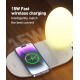 Pazariz Wireless Şarj Standı Hızlı Şarj Özellikli Masa Lambası Şarj Istasyonu Şarj Lamba 15w Rgb