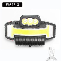 Pazariz Kafa Feneri Şarjlı Tepe Lambası Arama Kurtarma Balıkçı Avcı Kamp Su Geçirmez 5 modlu Model 2