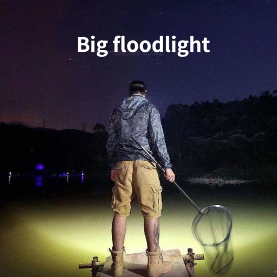 Pazariz Kafa Feneri Şarjlı Tepe Lambası Arama Kurtarma Balıkçı Avcı Kamp Su Geçirmez 5 modlu Model 3