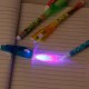 Pazariz Mor Işıklı Sihirli Görünmez Kalem Işıklı Kalem İnvisible ink Pens Uv Led Light 2 Ad