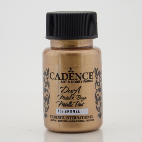 Pazariz Cadence Dora Simli Metalik Boya 167-Bronz 50Ml