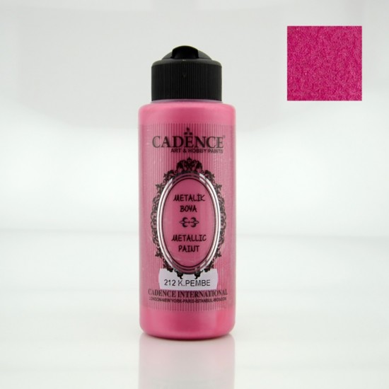 Pazariz Cadence Metalik Boya 212-Koyu Pembe 120Ml