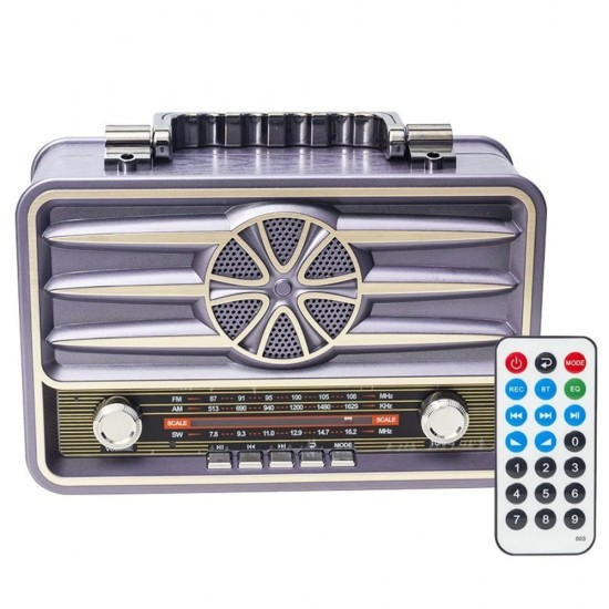 Pazariz Everton Rt-881 Bluetooth, Usb/Sd/Fm/Aux Kumandalı Nostalji Müzik Kutusu