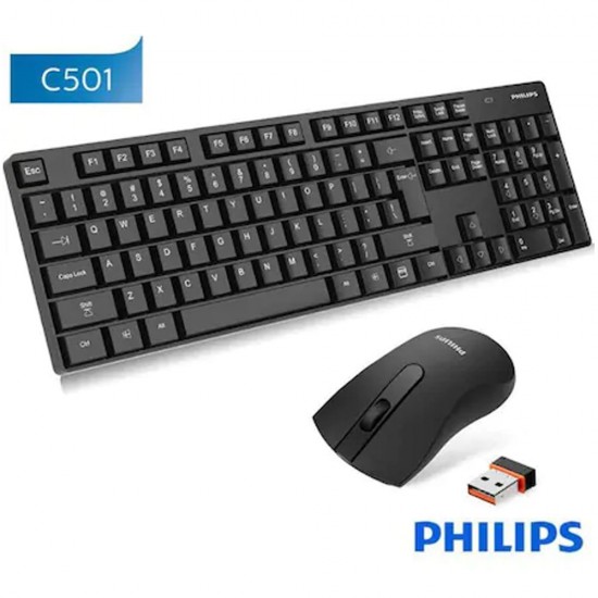 Pazariz Philips C501 Kablosuz Klavye Mouse Seti