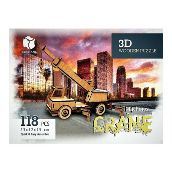 Pazariz Vinç 3D Ahşap Puzzle 