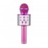 Pazariz Wster Ws-858 Pembe Karaoke Mikrofon Bluetooth Hoparlör Aux Usb Mikro Sd Kart Girişli 