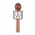 Pazariz Wster Ws-858 Rose Gold Karaoke Mikrofon Bluetooth Hoparlör Aux Usb Mikro Sd Kart Girişli 