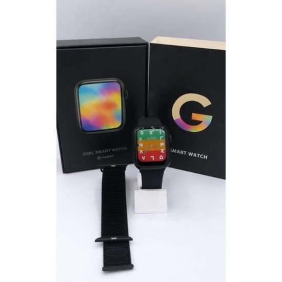 G68l Smart Watch 6s Akıllı Saat Yan Tuşlar Aktif Uygulama – Çift Kordon Siyah