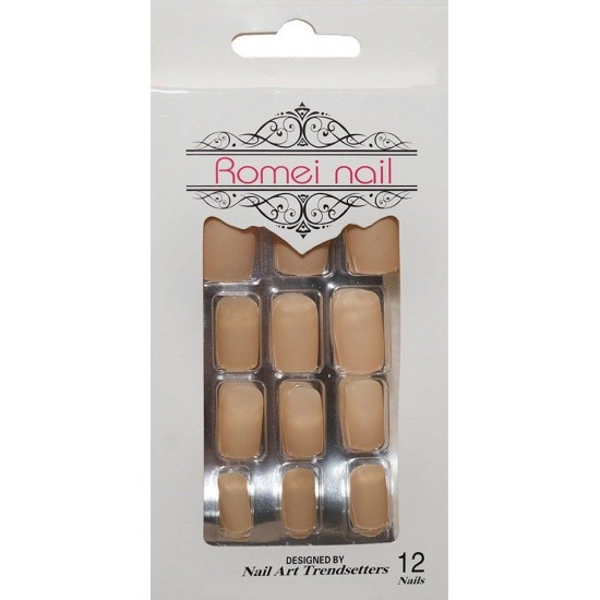 PAZARIZ  Nail Takma Tırnak 12'li - Mat Nude