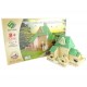 Pazarız 3D Ahşap Puzzle Yapboz Maket Yeşil Ev Boyanabilir