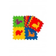Çocuk Oyun Karosu - Eva Puzzle Yer Matı - Hayvanlar 9 Parça