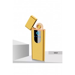 Pazariz Gold Parmak İzi Dokunmatik Tesla Çakmak Usb Şarj Anti-rüzgar Elektronik Çakmak