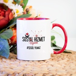 Sosyal Hizmet Uzmanı Kupa Bardak - Kırmızı