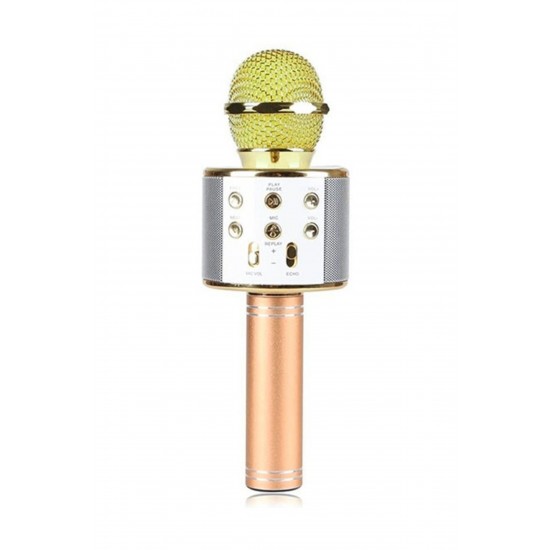 Pazariz Yeni Model Sihirli Karaoke Mikrofon Bluetooth Aux Sdkart Hoparlör