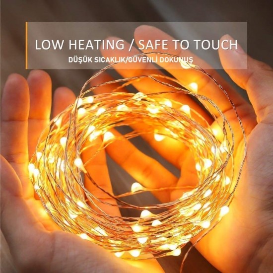 Pazariz  Pilli Peri Led Işık-5 metre-Led Aydınlatma