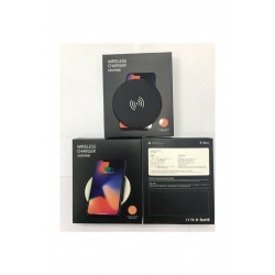 Pazariz Yuvarlak Metal Kasa Wireless Hızlı Şarj Cihazı