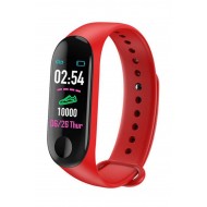 Pazariz M3 Akıllı Bileklik Saat Watch Band Silikon Kordon Kayışlı