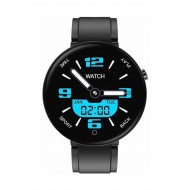 Pazariz Dt18 Akıllı Saat - Uyku Nabız Kalp Stres Tansiyon Adımsayar Fitness - Siyah Renk