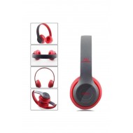 Pazariz Bluetooth Kulaklık Mp3 Fm Solo 2 Beats Model Kulak Üstü Kırmızı
