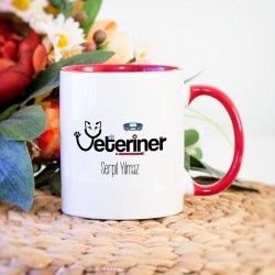 Veteriner Hekim Kupa Bardak - Kırmızı