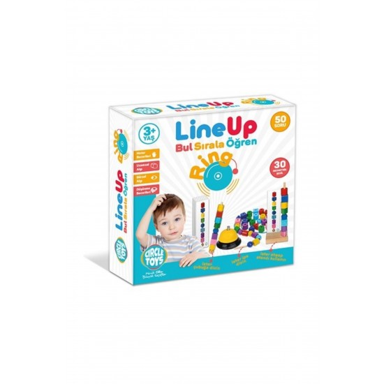 Pazariz Line Up Ring Bul Sırala Öğren 50 Soru 30 Şekil Eğitim Seti