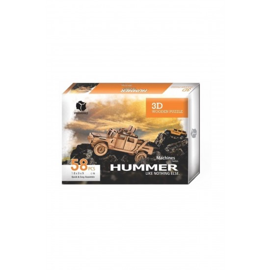 Pazariz Hummer 3d Wooden Puzzle