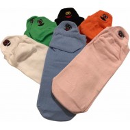 Pazariz Bayan Emojili Babet Çorap 6'lı