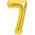 Parti 7 Rakamı Gold Folyo Balon 102 cm