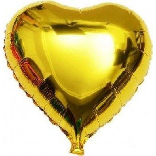 Balon Kalp Folyo Balon Altın