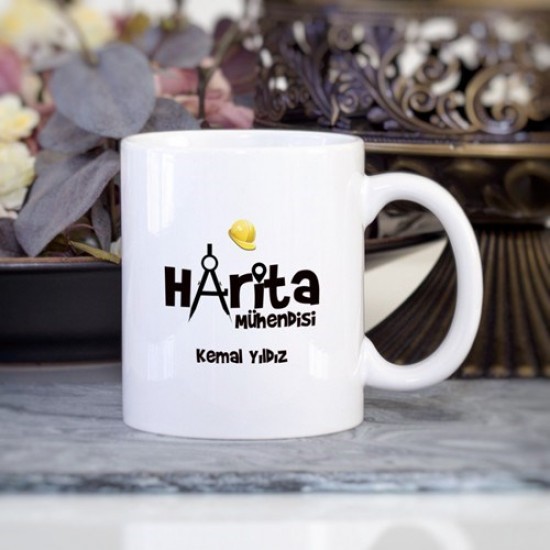 Harita Mühendisi Kupa Bardak