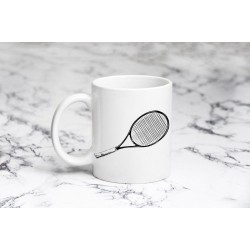 Tenis Raketi Kara Kalem Kupa Bardak