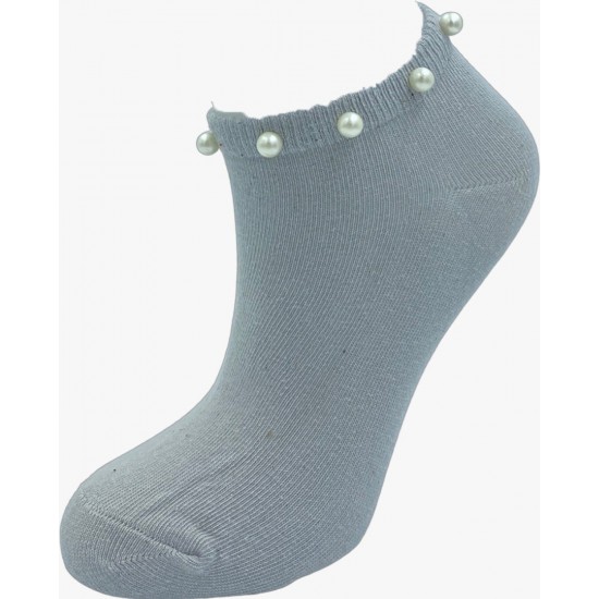 Pazariz Bayan Patik Çorap Tekli %100 Pamuk