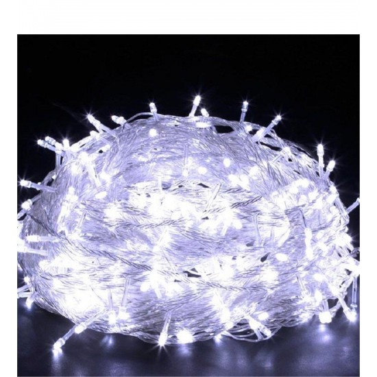 Pazariz  10 METRE 100 LED IŞIK YILBAŞI SÜSLEMESİ  - BEYAZ RENK