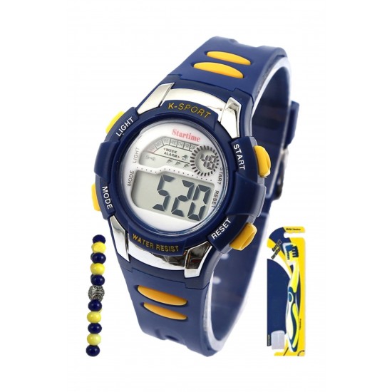 Pazariz Dijital Full Fonksiyonlu Çocuk Kol Saati +bileklik + Diş Fırçası