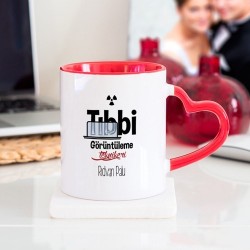 Tıbbi Görüntüleme Teknikeri Kalpli Kupa Bardak