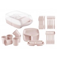 Pazariz 32 Parça Piknik Seti (6 Kişilik) Kamp Seti