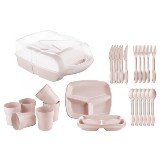 Pazariz 32 Parça Piknik Seti (6 Kişilik) Kamp Seti