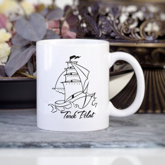 Gemi Tasarımlı Kupa Bardak